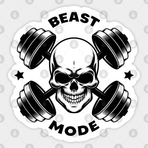 Beast mode Sticker by Dosunets